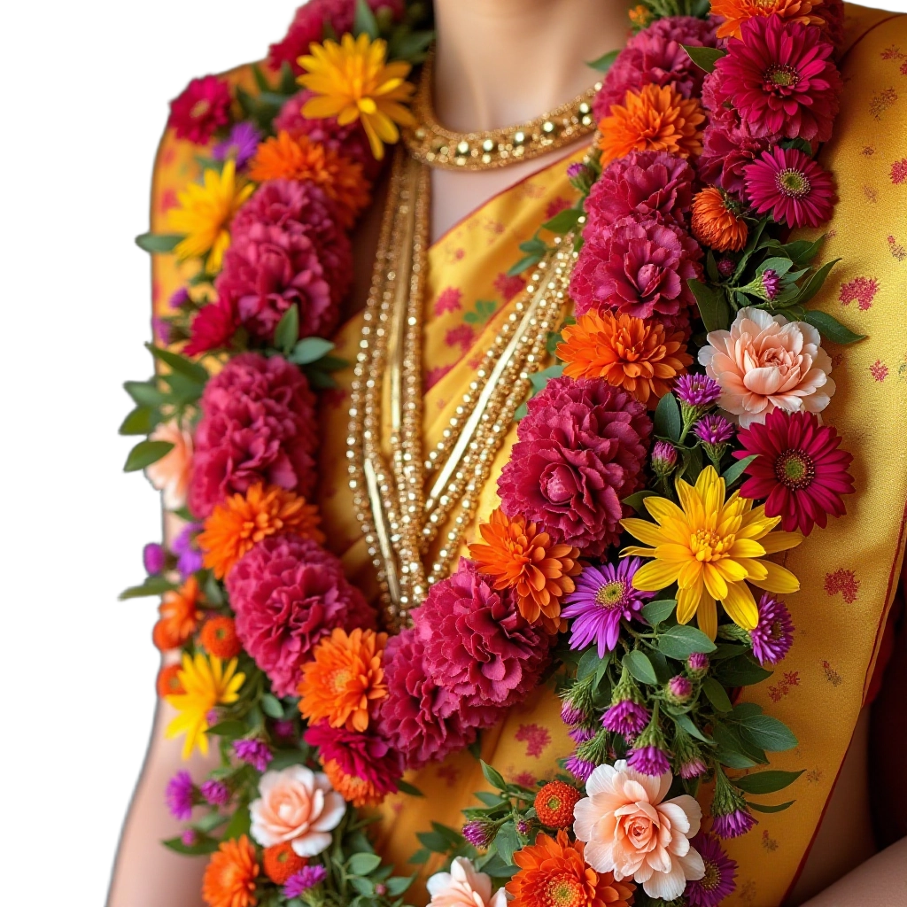 Traditional Indian Floral Necklace